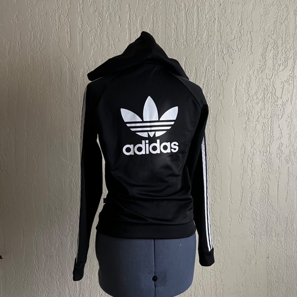 Adidas Logo Zip Up Sweater SZ S - Picture 3 of 6